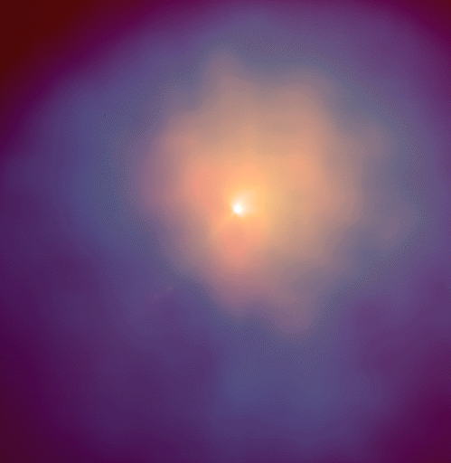 Immagine iNfrarossa della cometa Hyakutake presa da Hubble nel 1996