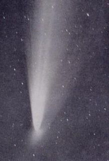 La cometa Seki-Linest e la sua anticoda fotografate nel 1962