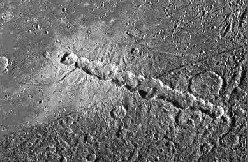 Catena di crateri su Ganimede
