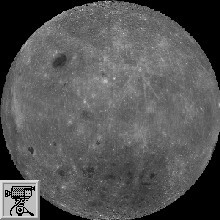 Il moto di rotazione della Luna ottenuto riunendo le immagini prese dalla sonda Clementine