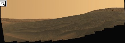Il campo di dune El Dorado fotografato dal rover Spirit.