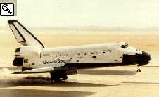 il rientro dal primo volo dello shuttle Columbia