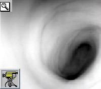 Foto in 3D di uno dei centri del vortice presente al Polo Sud  presi dallo strumento VIRTIS della Venus Express e filmato dell'ESA che mostra il vortice a S del Polo Nord in 3D e che spiega come si forma